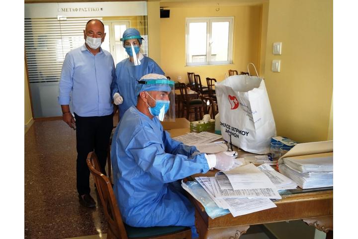 Προληπτικοί έλεγχοι  COVID 19 στο Βιοτεχνικό Επιμελητήριο Πειραιώς